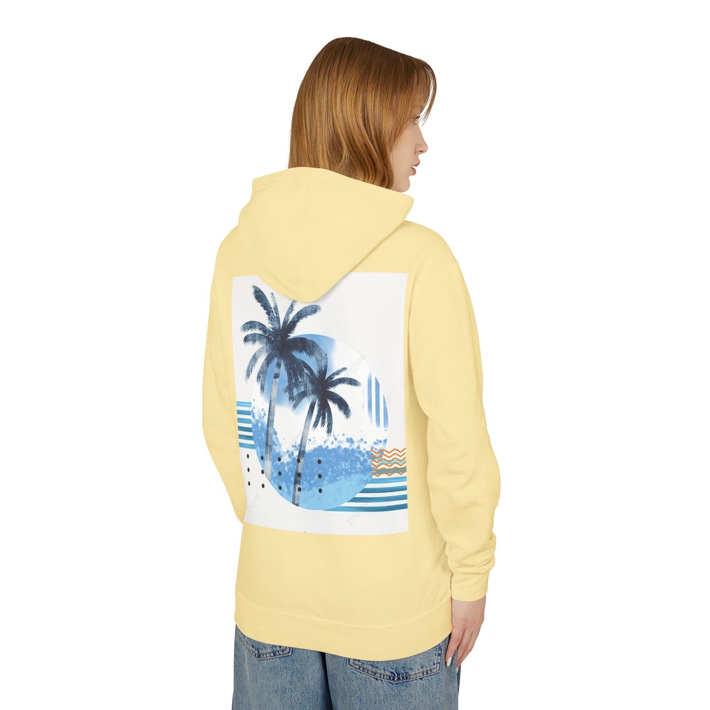 Tropical Vibes Lightweight Hooded Sweatshirt