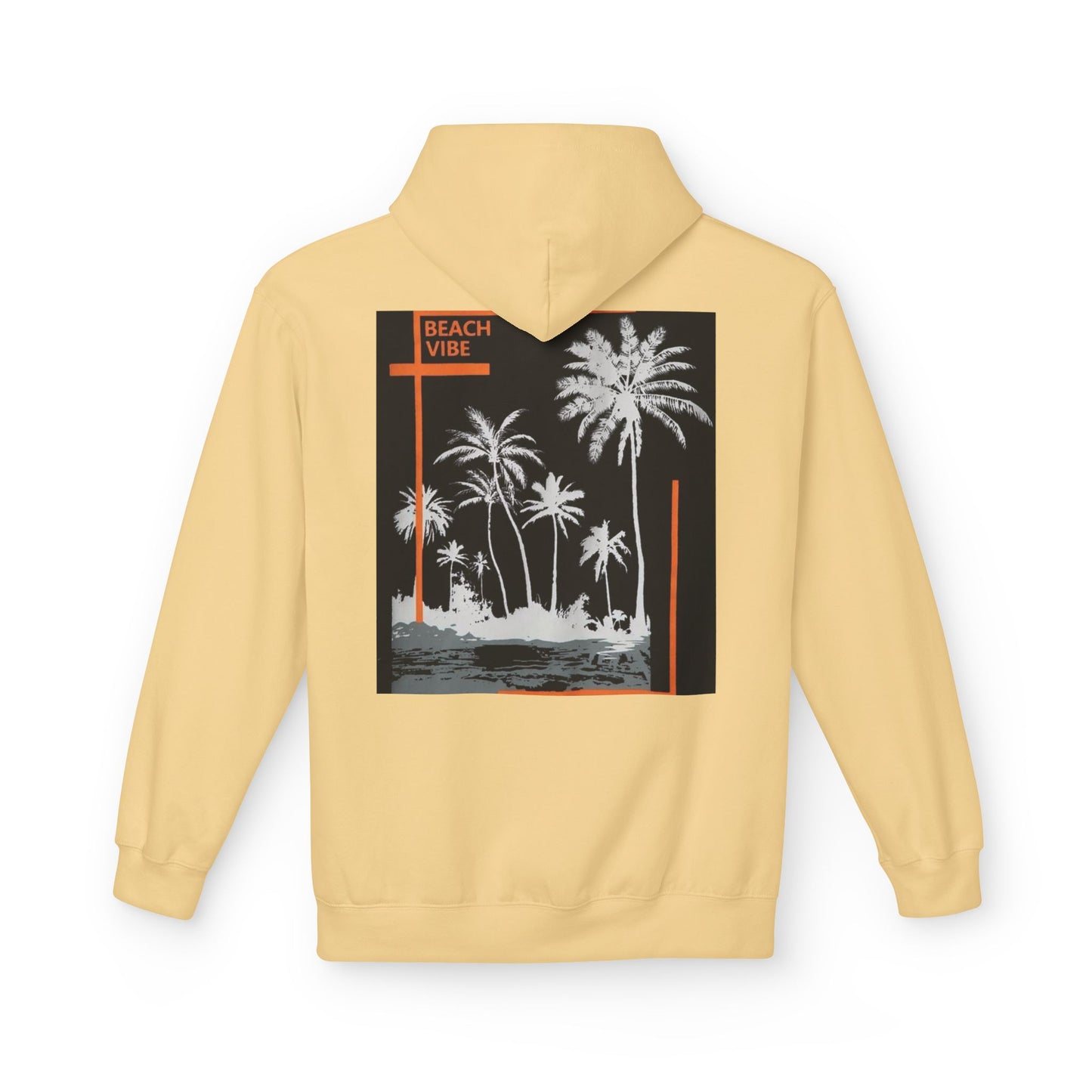 Beach Vibe Unisex Fleece Hoodie, Summer Fashion, Casual Wear, Gift for Her/Him, Cozy Lifestyle, Chill Out Apparel