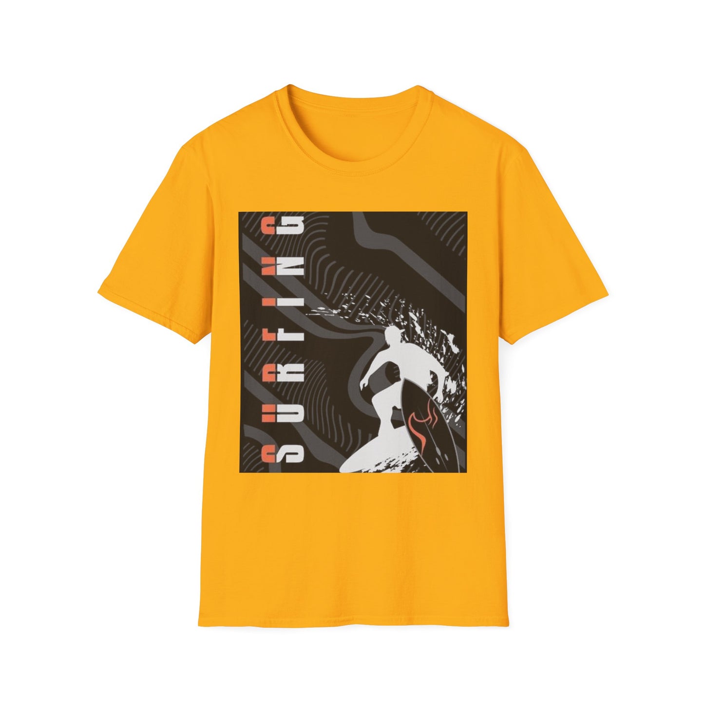 Surfing Vibes Unisex Softstyle T-Shirt | Cool Summer Tee | Beachwear | Surf Lover Gift | Casual Wear | Relaxed Fit | Summer Adventure