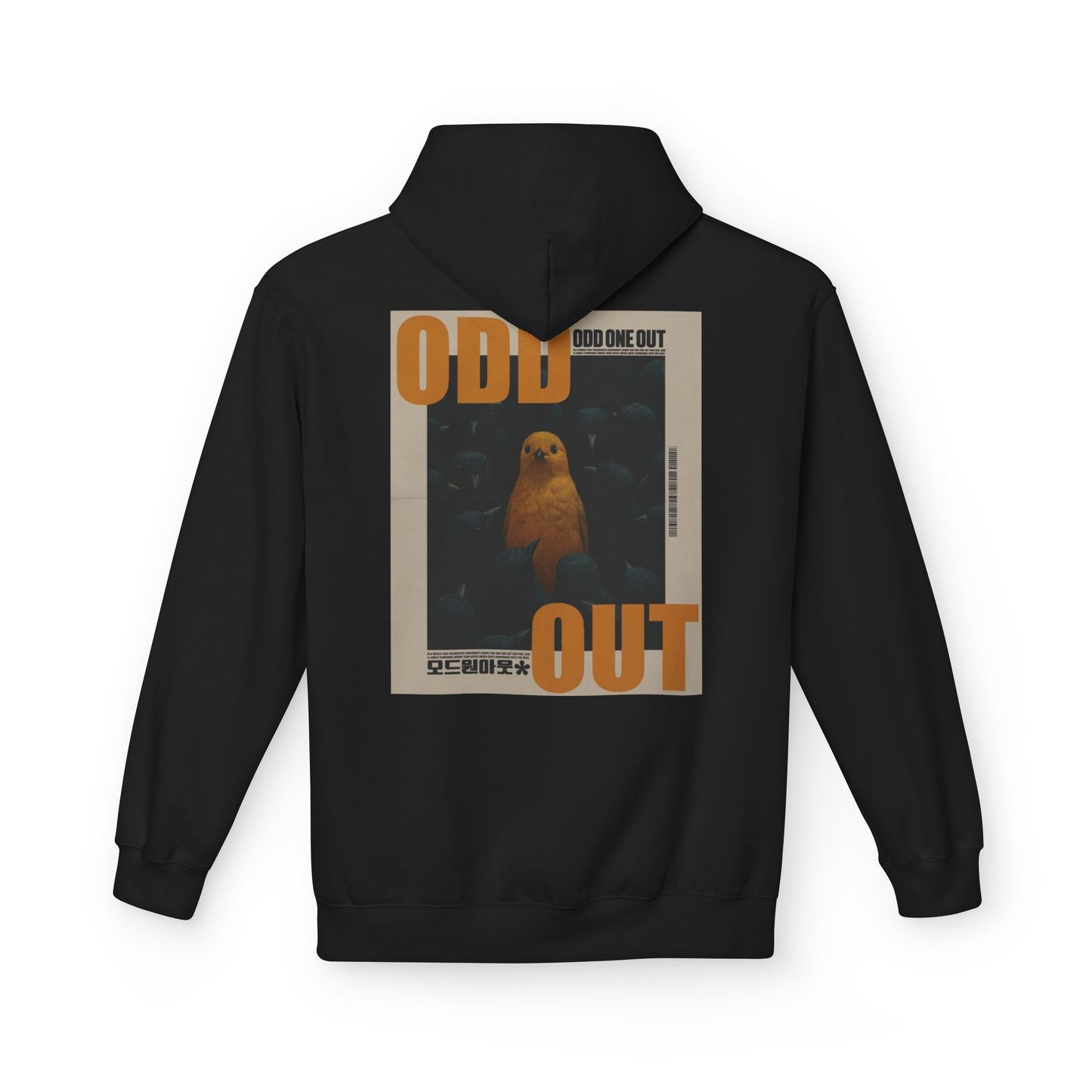 Unisex Fleece Hoodie - "Odd One Out" Design