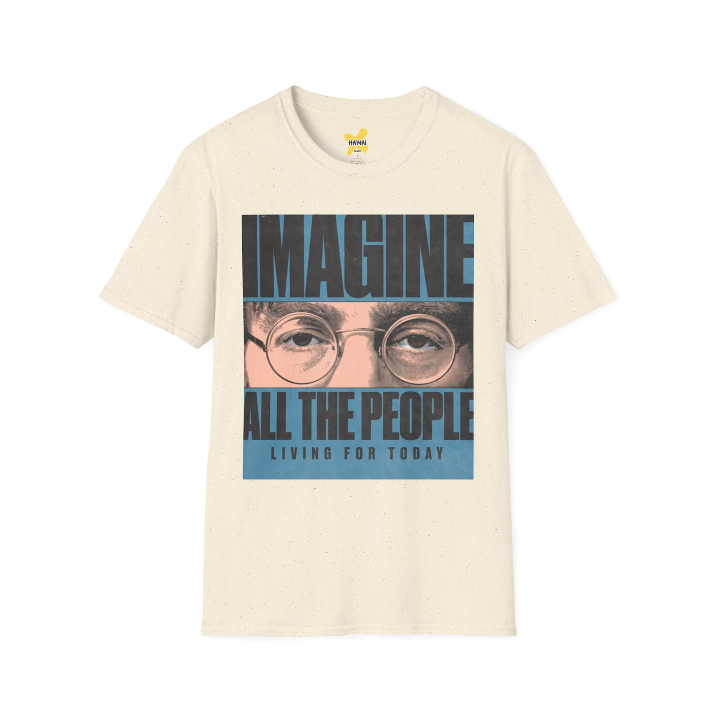Imagine All the People Unisex Softstyle T-Shirt - Inspirational Graphic Tee for Comfort & Style