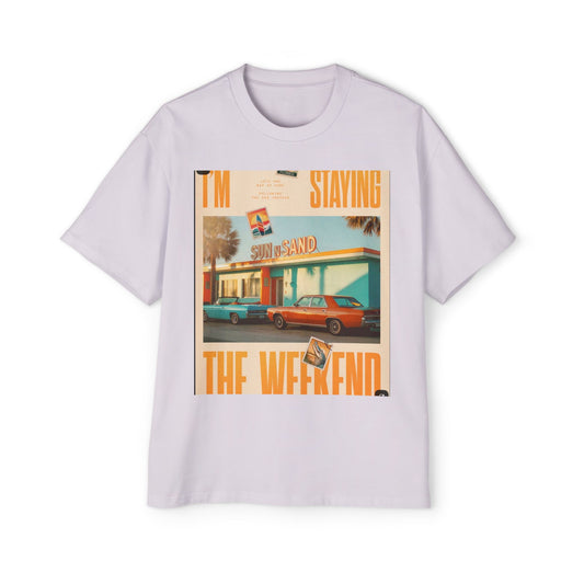Weekend Vibes Tee — "I'm Staying the Weekend" Retro Diner Graphic T-Shirt