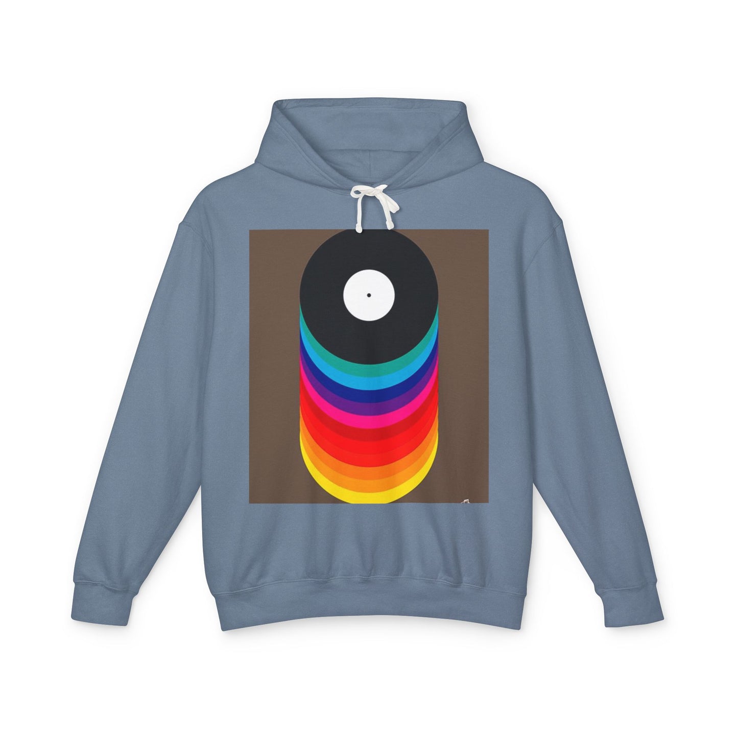 Colorful Vinyl Record Unisex Lightweight Hoodie