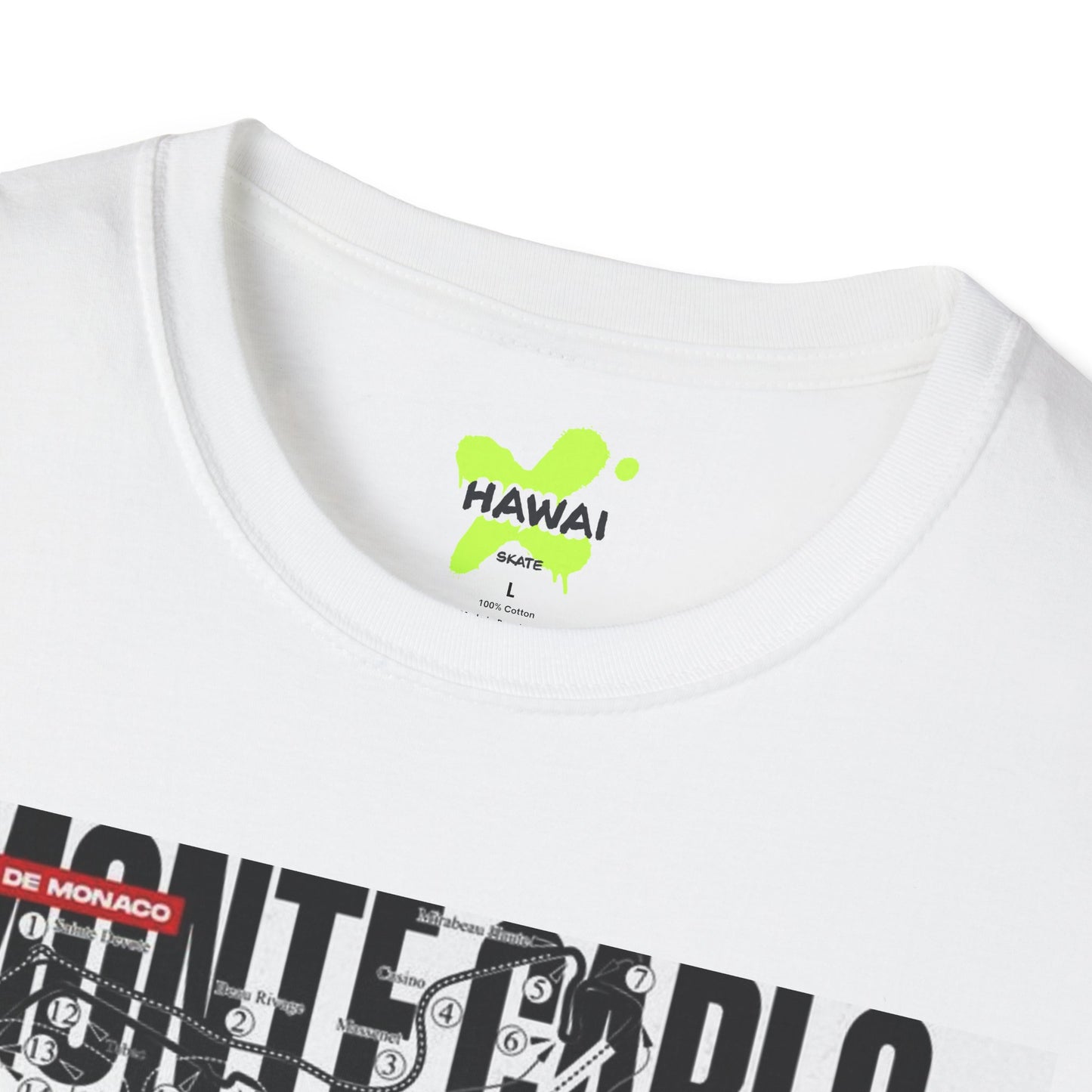 Monte Carlo Racing Graphic T-Shirt - Unisex Softstyle Tee for Car Enthusiasts