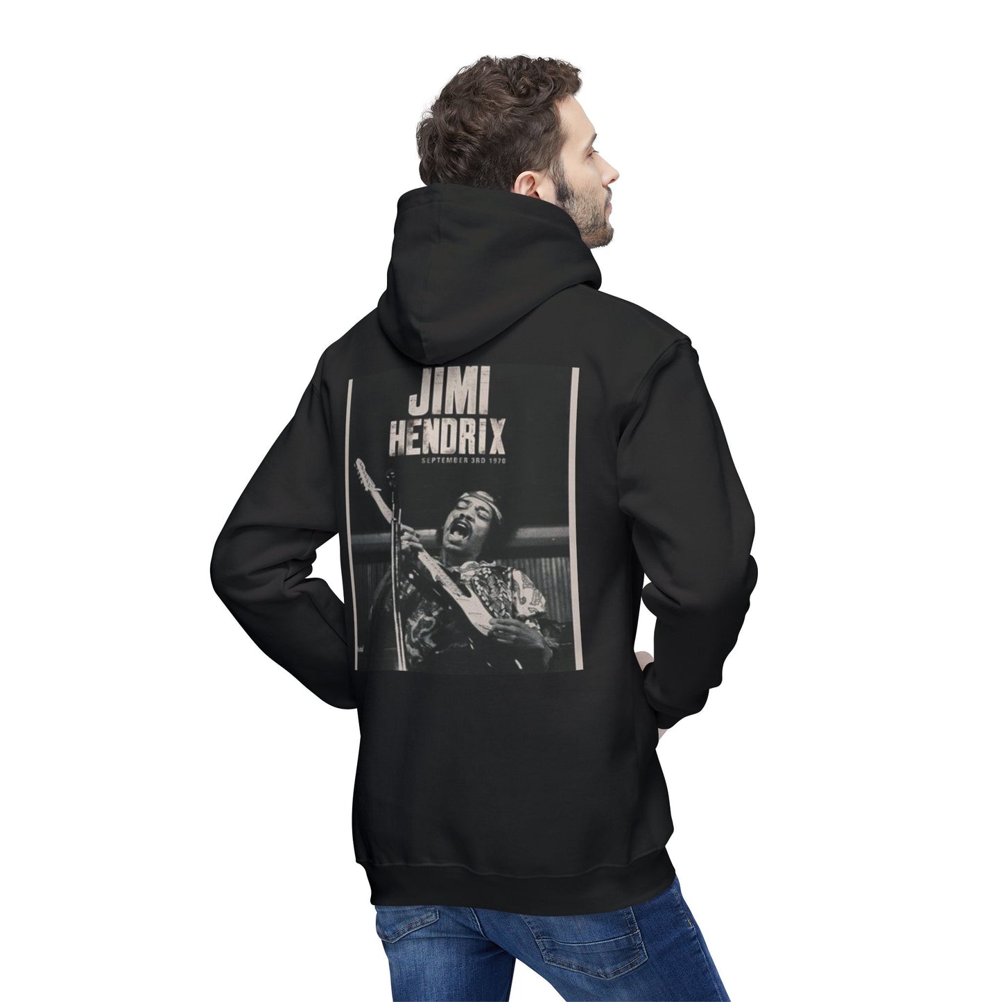 Jimi Hendrix Unisex Hooded Sweatshirt - Vintage Rock Style