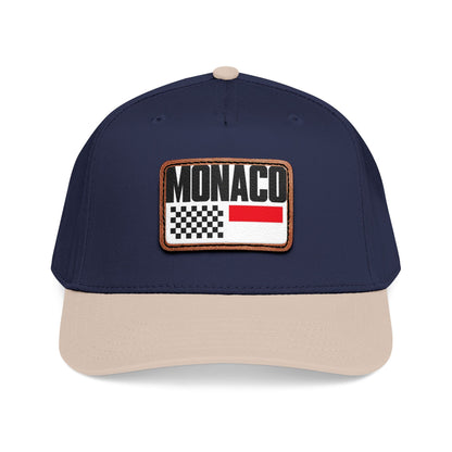 Monaco Leather Patch Baseball Cap – Vintage Racing Flag Hat