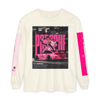 Pink Panther Porsche Long Sleeve T-Shirt