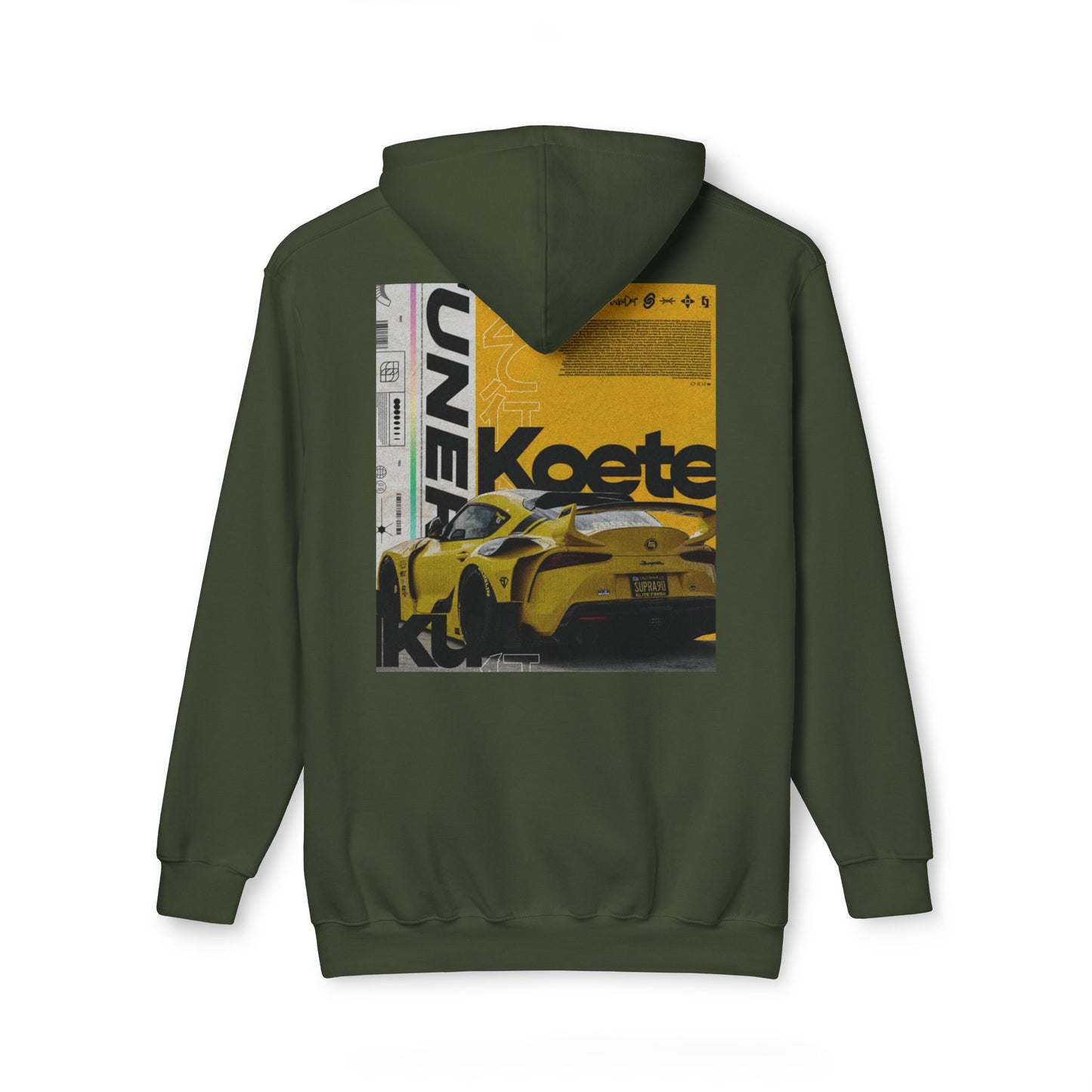Unisex Hooded Sweatshirt with Car Graphic - Perfect for Automobiles Enthusiasts