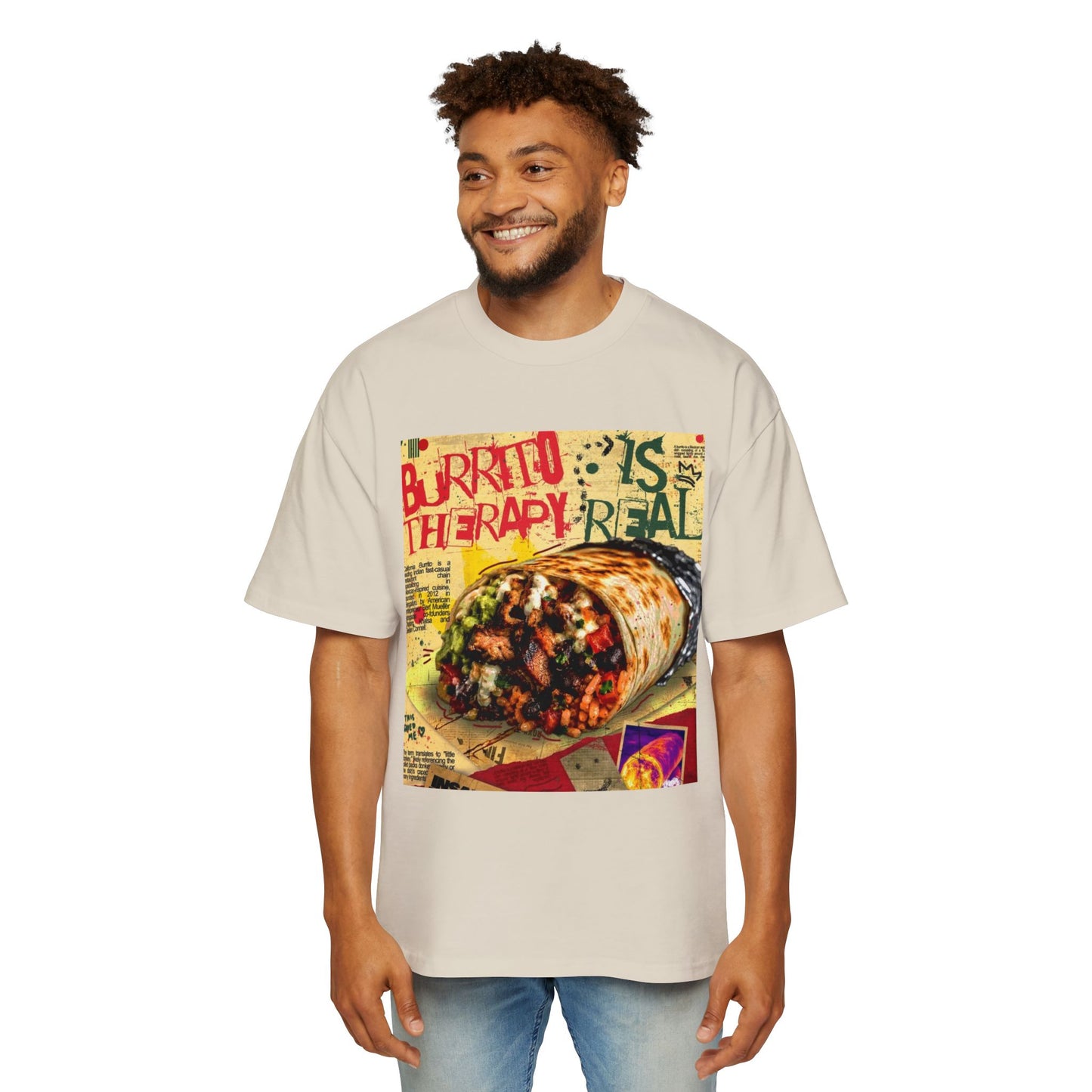 Burrito Is Therapy Tee — Funny Food Graphic T-Shirt