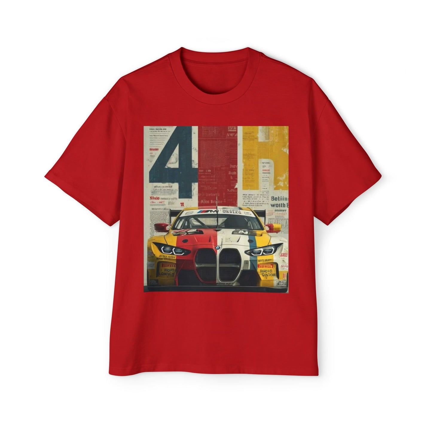 Racing Heritage Tee — Retro BMW M4 Motorsport Graphic T-Shirt
