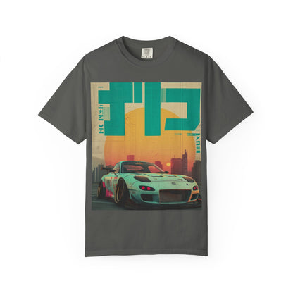 Retro Sunset Racing T-Shirt — Vintage Sports Car Graphic