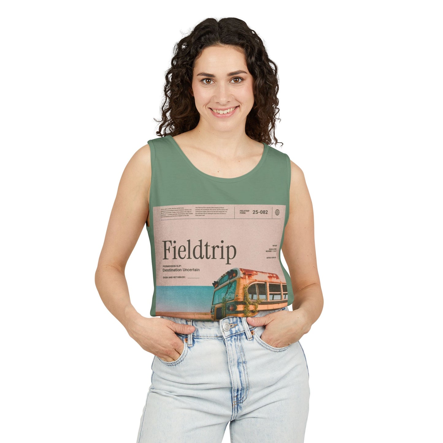 Fieldtrip Vintage Bus Tank Top — Retro Travel Graphic Tank