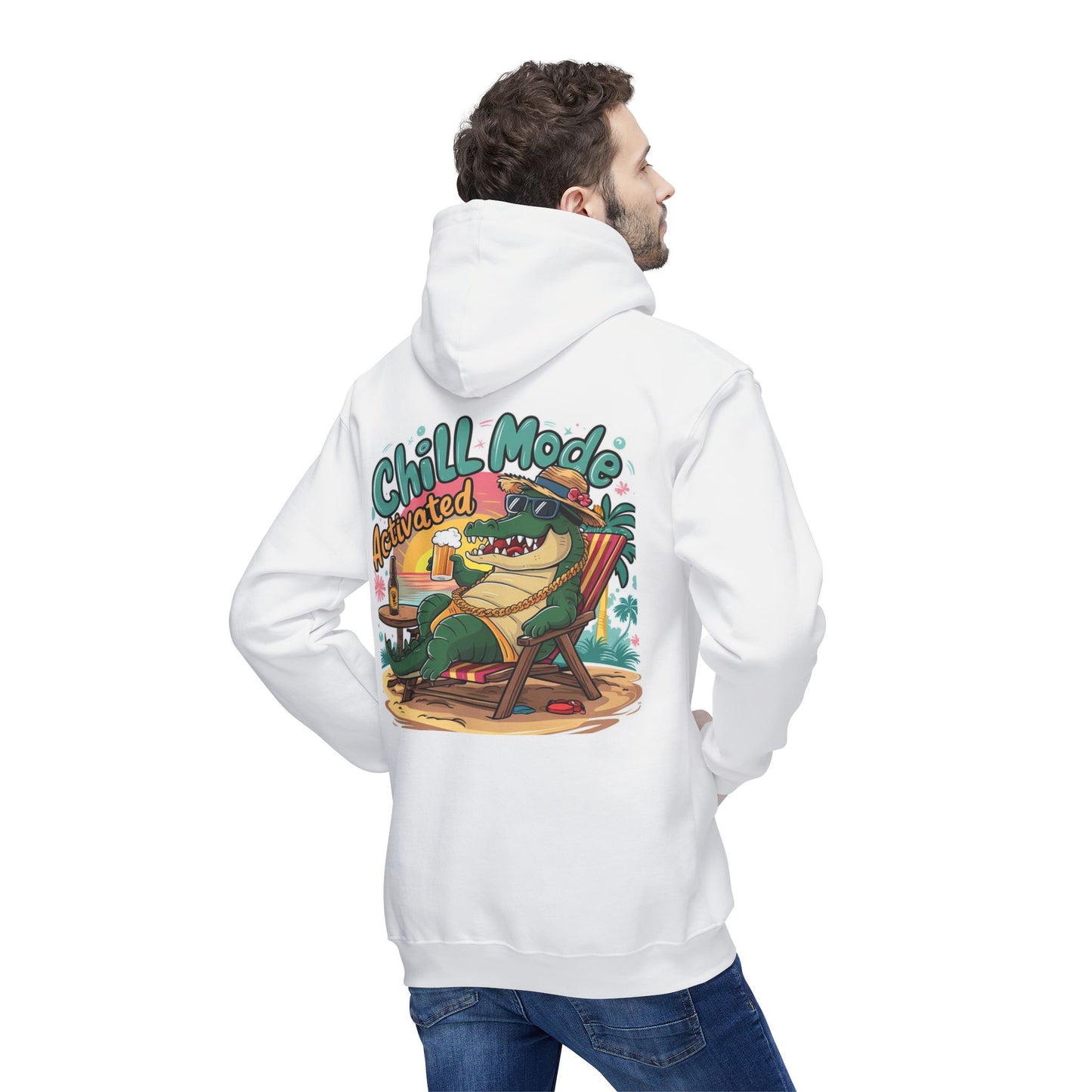 Chill Mode Activated Unisex Hooded Sweatshirt - Perfect for Relaxation