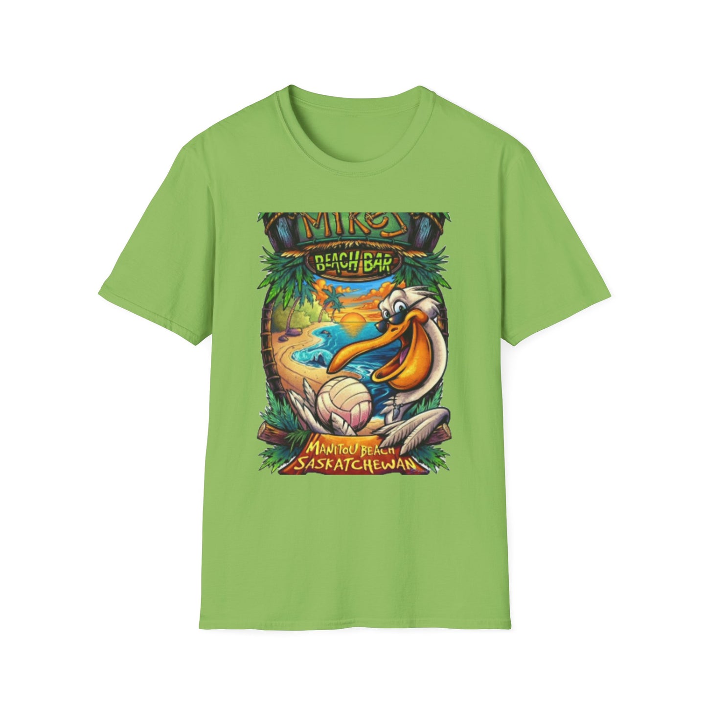 Beach Bar Vibes Unisex Softstyle T-Shirt - Perfect for Summer Fun and Relaxation