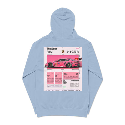 Pigment-Dyed Hoodie — Retro Racing Car Graphic ("911 GT3R")