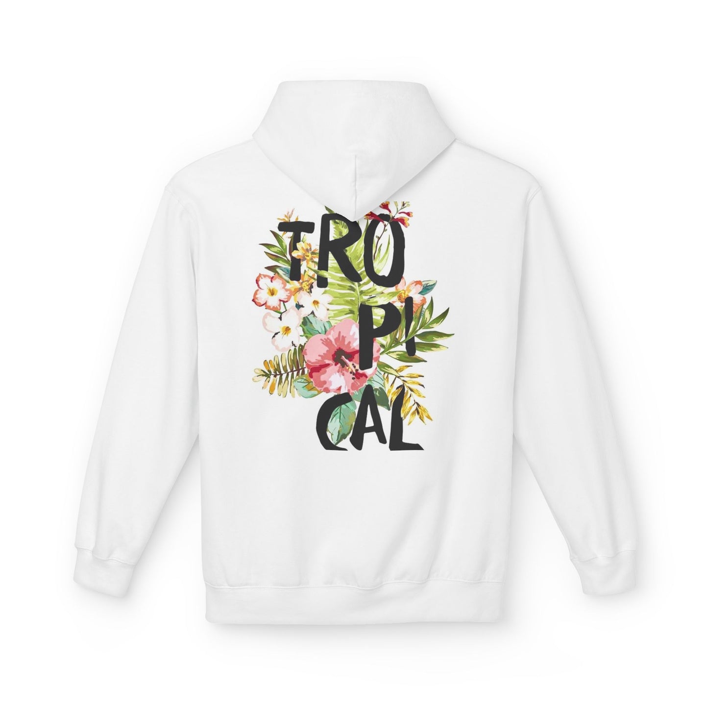 Tropical Floral Hoodie for Summer Vibes | Unisex Softstyle Fleece