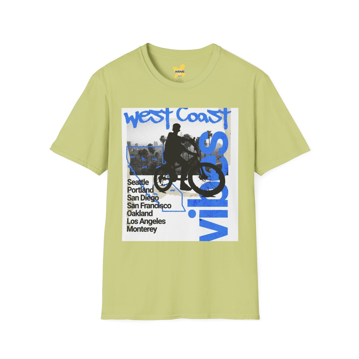 Vintage West Coast Graphic T-Shirt, Casual Tee, Summer Top, Gift for Travelers, Coastal Vibes Wear, Beach Day Shirt