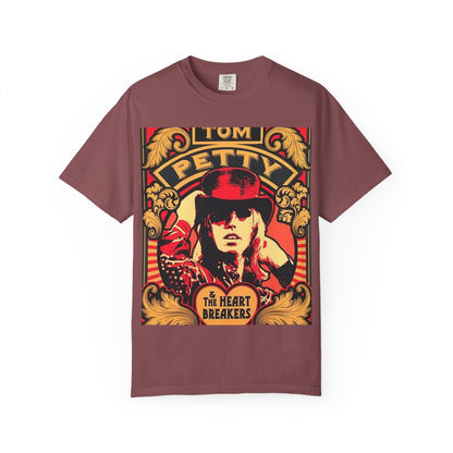 Vintage Rock Tee - Tom Petty Inspired Unisex Garment-Dyed T-shirt, Music Lover Gift, Casual Style, Band Merch, Retro Apparel