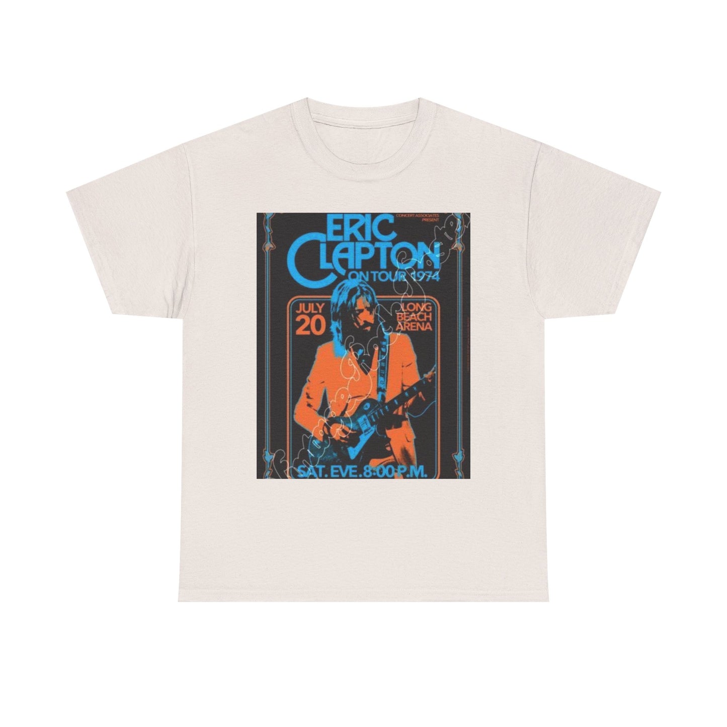 Eric Clapton Vintage Concert Tee, Music Lover Gift, 70s Tour T-Shirt, Rock and Roll Apparel, Retro Graphic Tee, Unisex Style