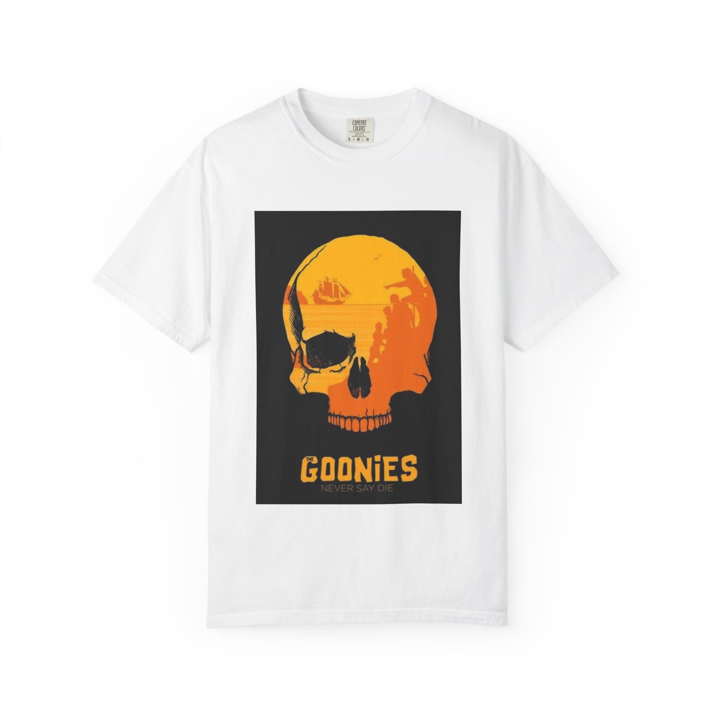 Retro Goonies Skull Tee - Unisex Garment-Dyed T-Shirt