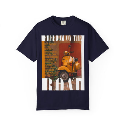 Vintage Vespa 'Freedom on the Road' T-Shirt