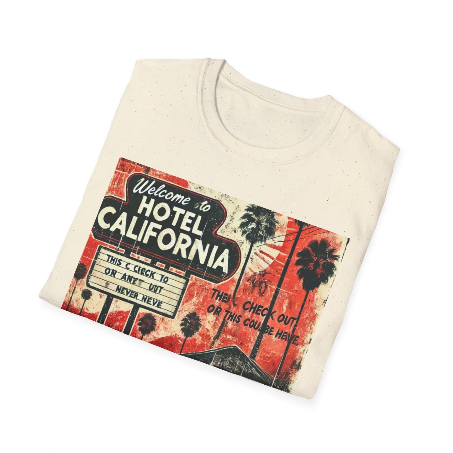 Vintage Hotel California Graphic T-Shirt – Perfect for Music Lovers