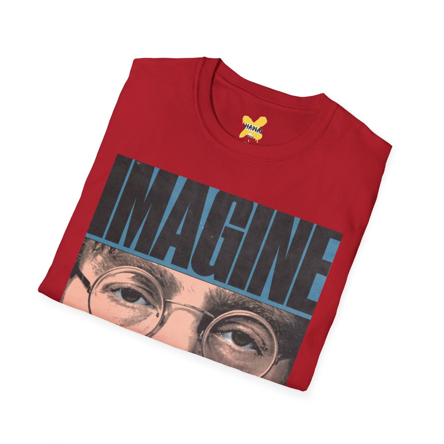 Imagine All the People Unisex Softstyle T-Shirt - Inspirational Graphic Tee for Comfort & Style
