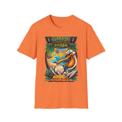 Beach Bar Vibes Unisex Softstyle T-Shirt - Perfect for Summer Fun and Relaxation