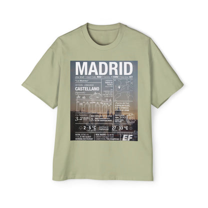 Madrid Graphic Tee — Vintage City Weather Poster T‑Shirt
