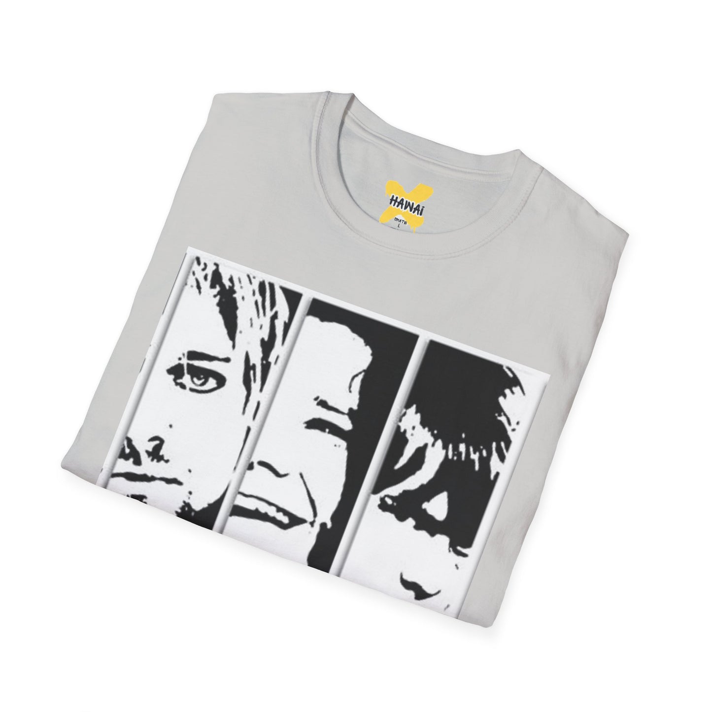 Trendy Band Graphic T-Shirt, Unisex Softstyle Tee, Casual Everyday Wear, Music Lover Gift, Rock Band Style