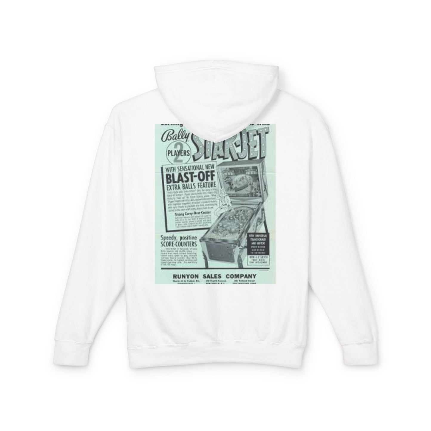 Retro Arcade Inspired Lightweight Hoodie - Perfect for Gamers & Nostalgic Fans