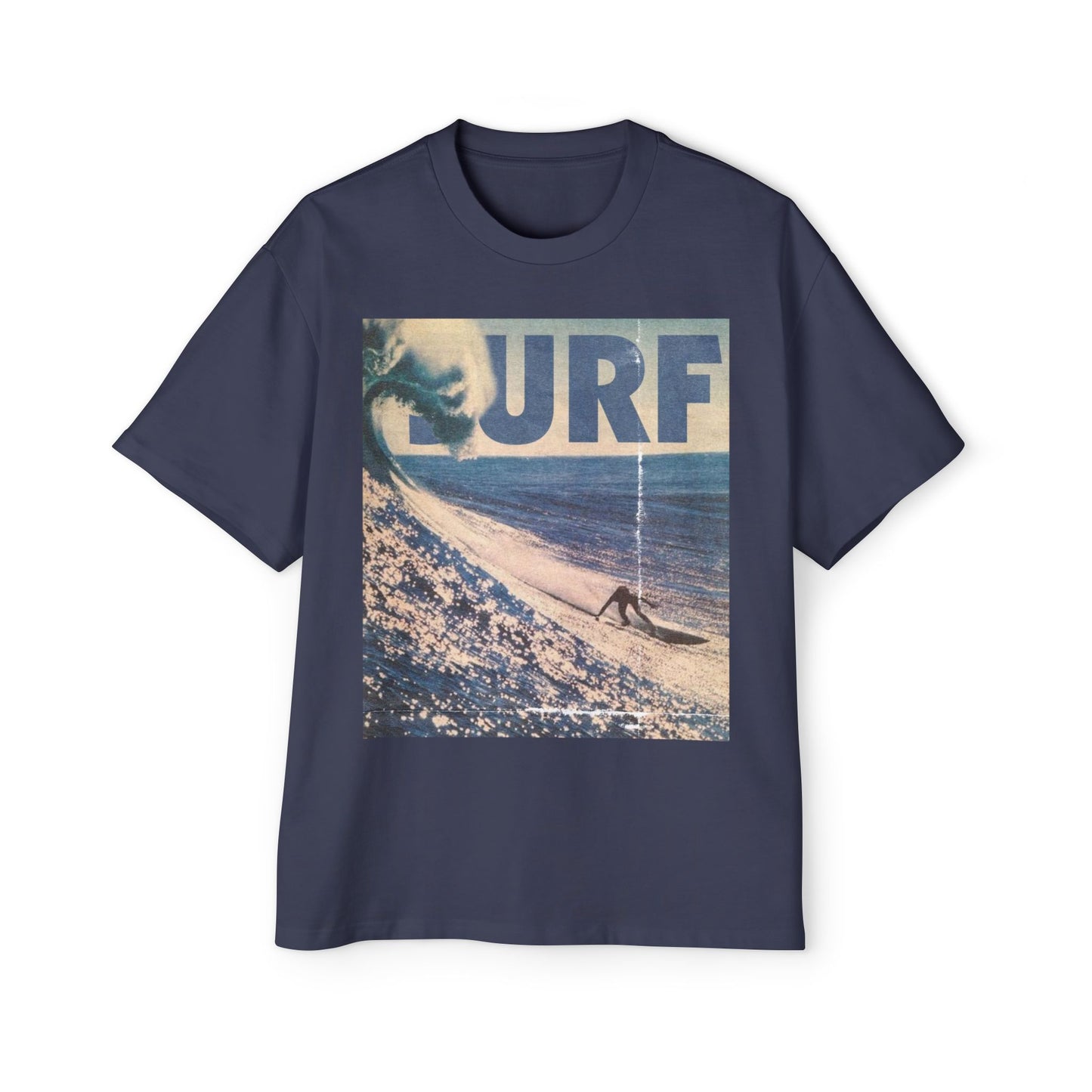 Surf Vintage Photo Tee — Men's Oversized Surf Graphic T-Shirt