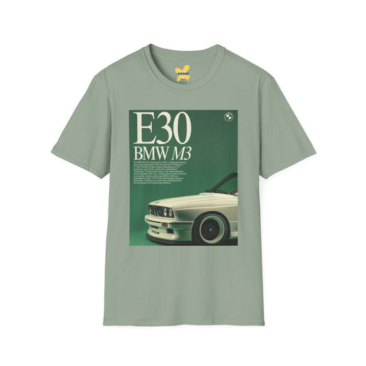 E30 BMW M3 Graphic Unisex T-Shirt - Classic Car Enthusiast Tee
