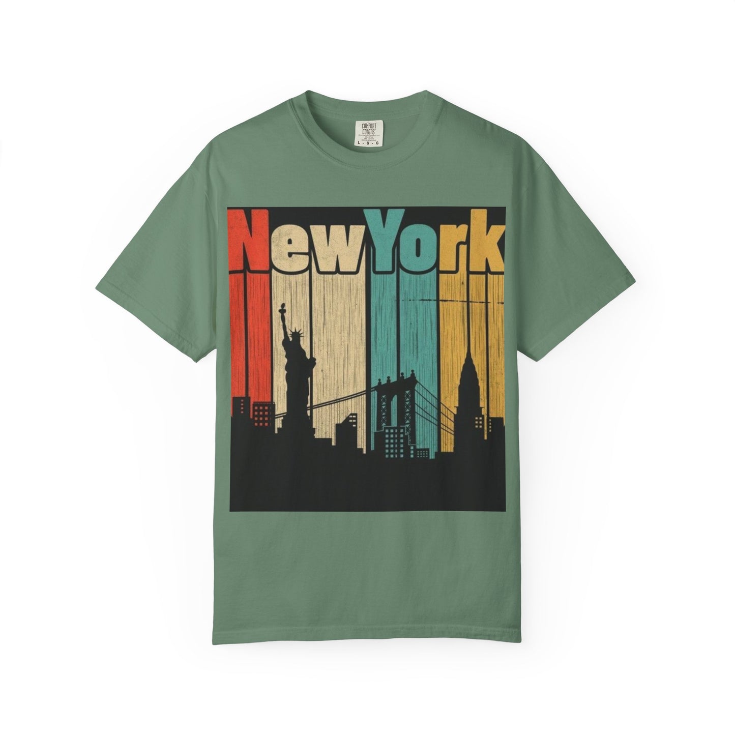 New York Skyline Graphic Tee | Unisex Vintage T-Shirt | Perfect for Travelers, Souvenir, NYC Lovers, Casual Wear, Gifts