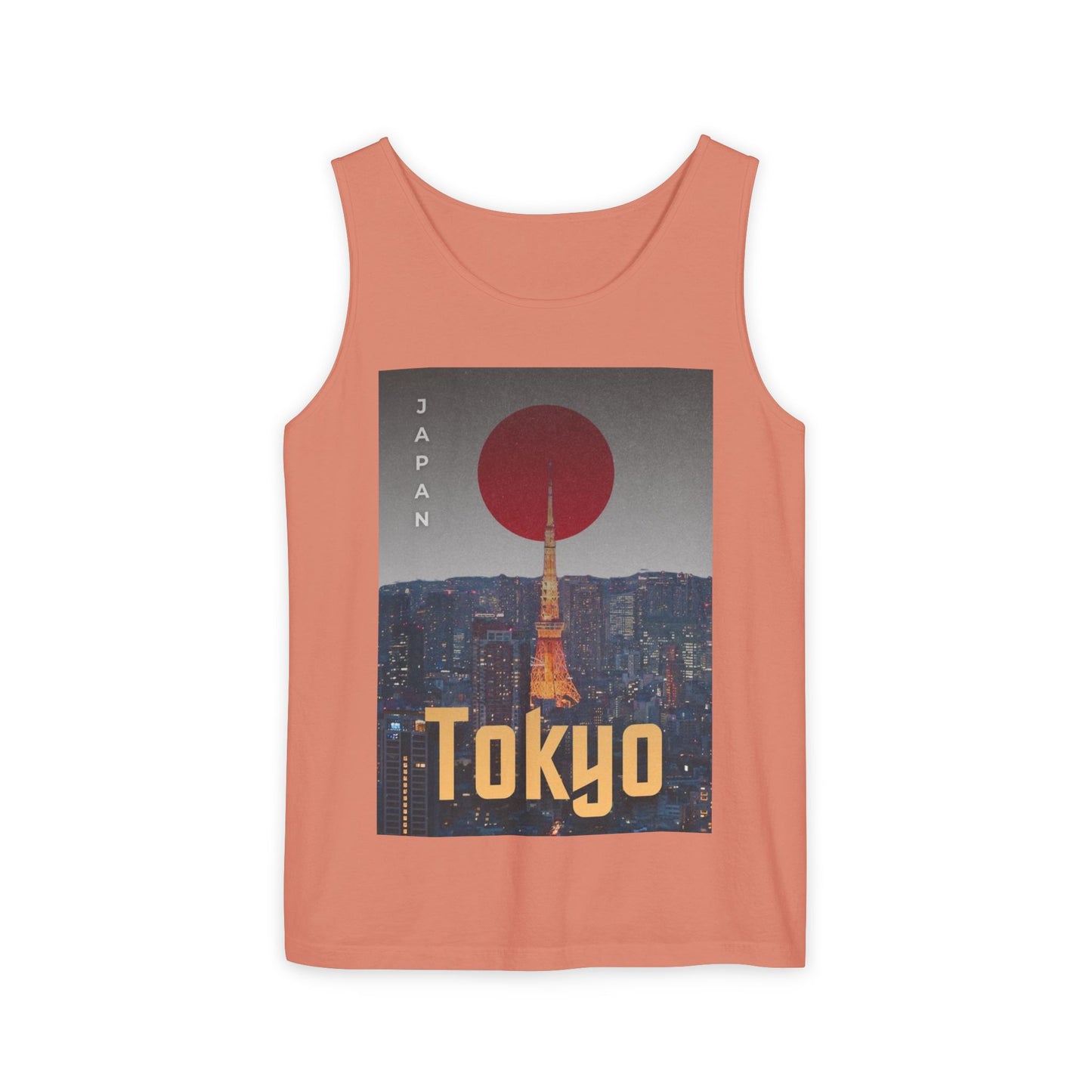Tokyo Vintage Poster Tank — Japan Cityscape Graphic Tank Top