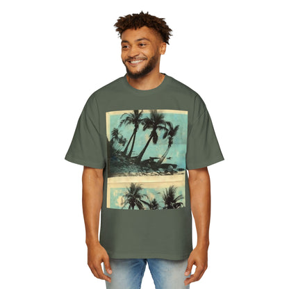 T-Shirt — Vintage Palm Beach Graphic Tee (Retro Tropical Sunset)