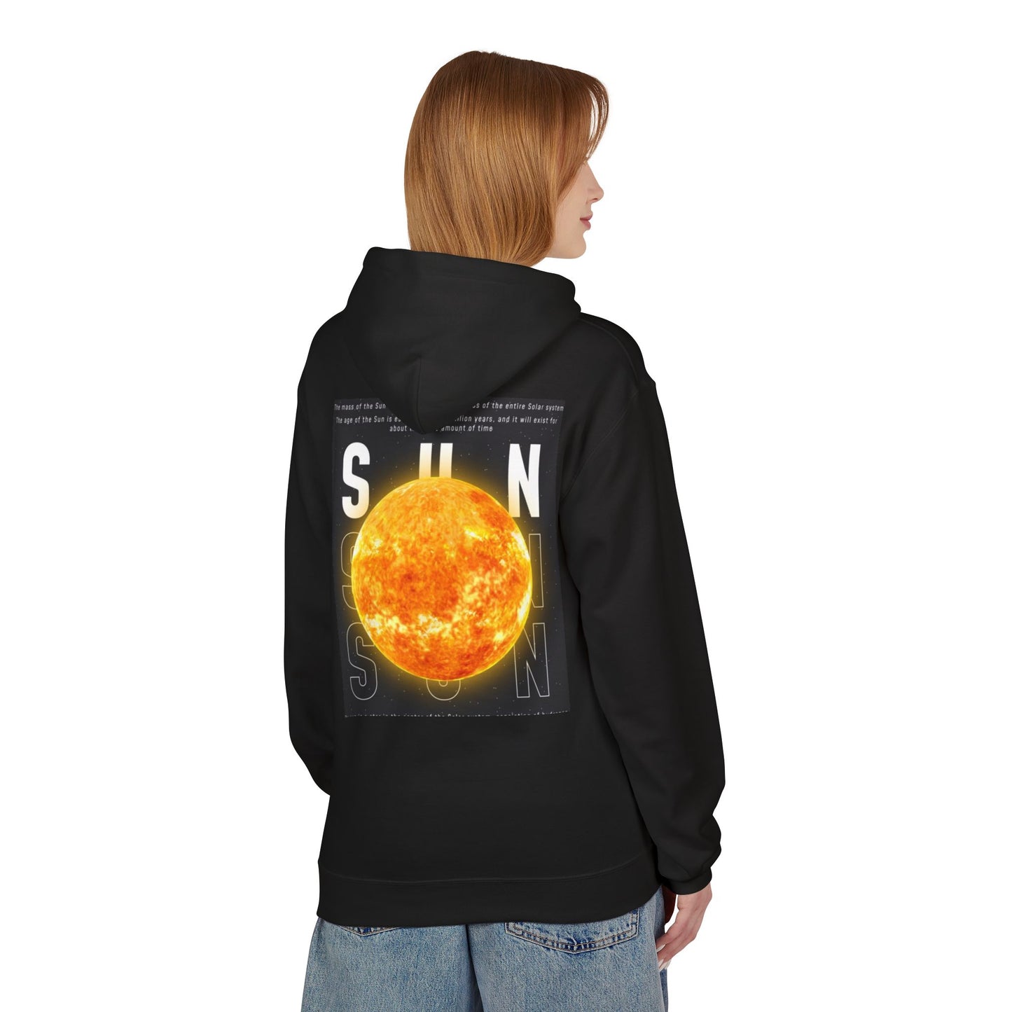 Vibrant Sun Graphic Hoodie, Unisex Fleece Sweatshirt, Cozy Daywear, Perfect Gift for Summer Lovers, Graphic Apparel for Casual Outings
