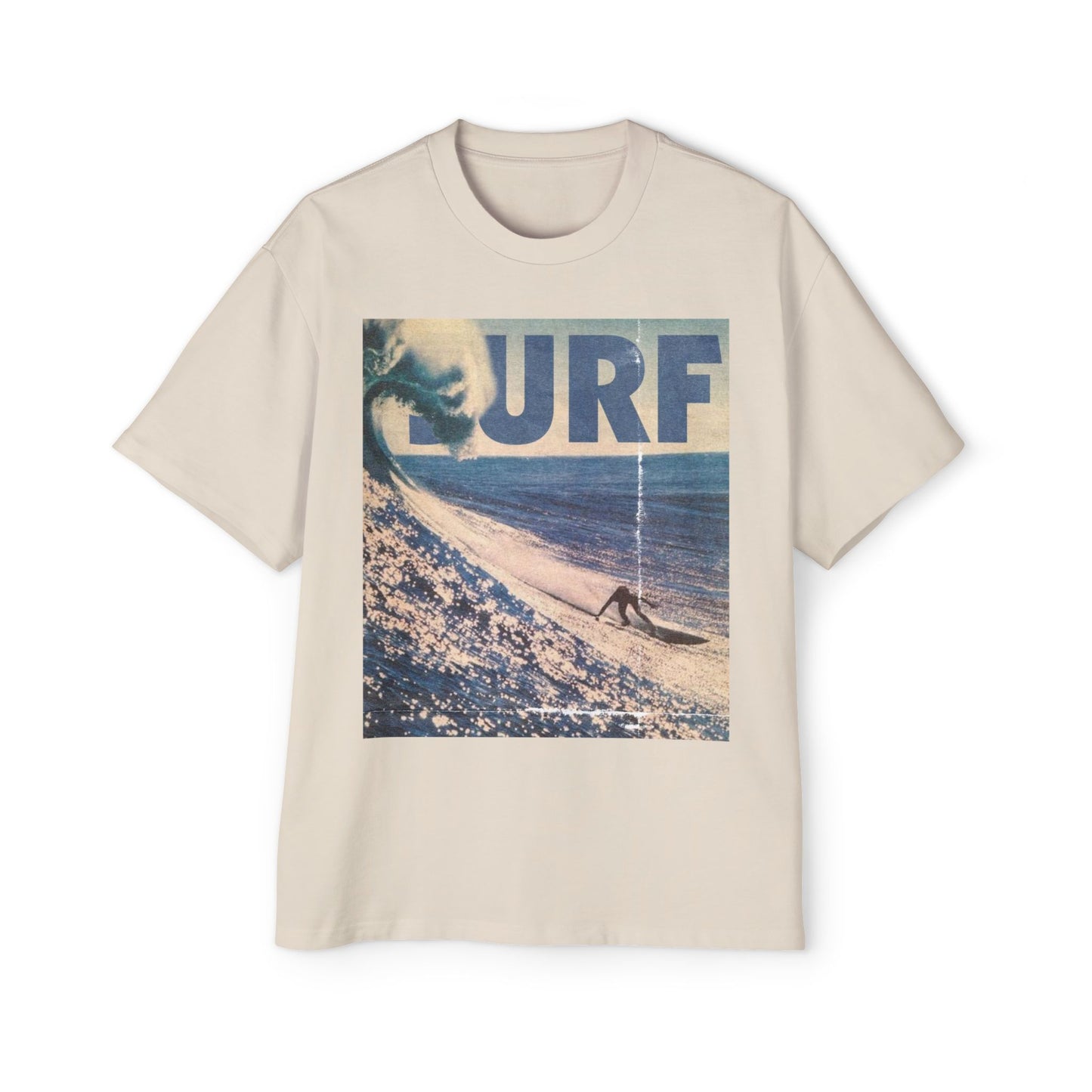 Surf Vintage Photo Tee — Men's Oversized Surf Graphic T-Shirt
