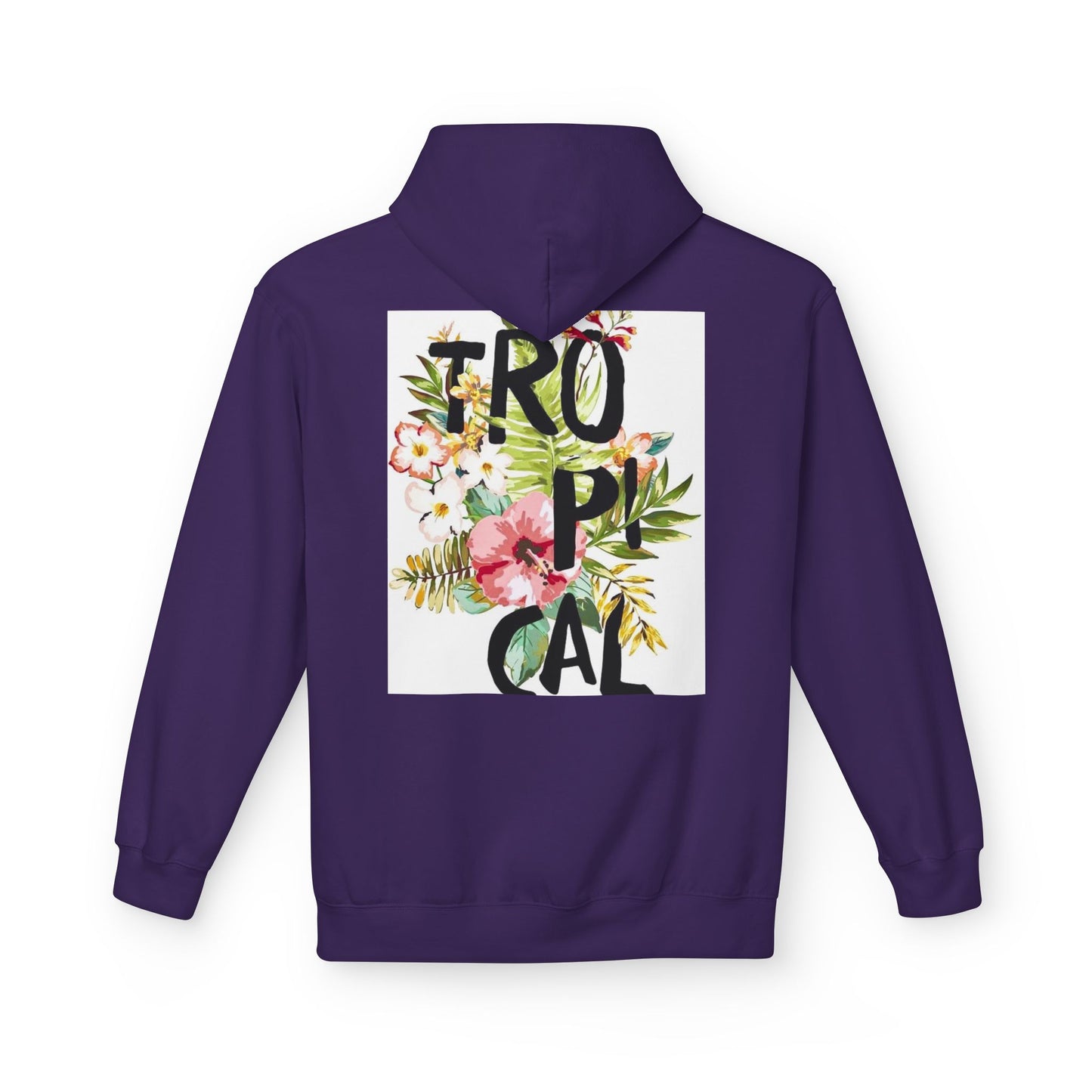 Tropical Floral Hoodie for Summer Vibes | Unisex Softstyle Fleece