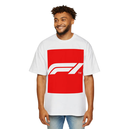 Racing Graphic Tee — Bold Red F1 Logo Shirt
