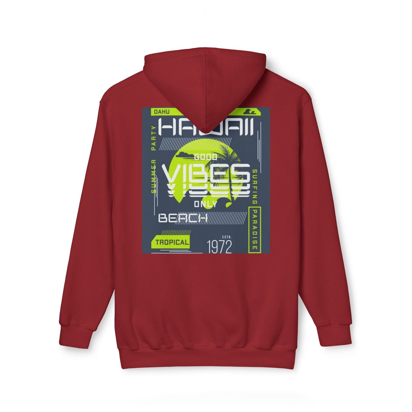 Tropical Beach Hoodie, Casual Unisex Sweatshirt, Hawaii Vibes Apparel, Perfect for Summer Trips, Beach Lovers Gift, Travel Essentials