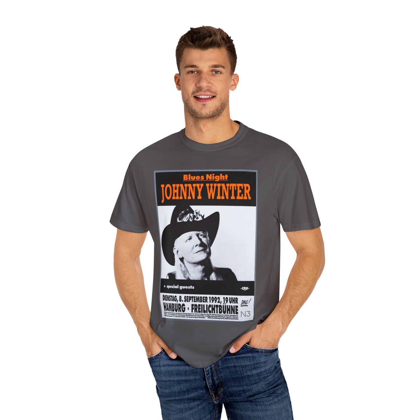 Vintage Johnny Winter Blues Night T-shirt