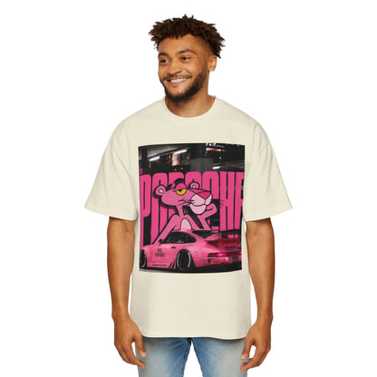 Pink Panther Streetwear Tee — Retro Racing Graphic Shirt