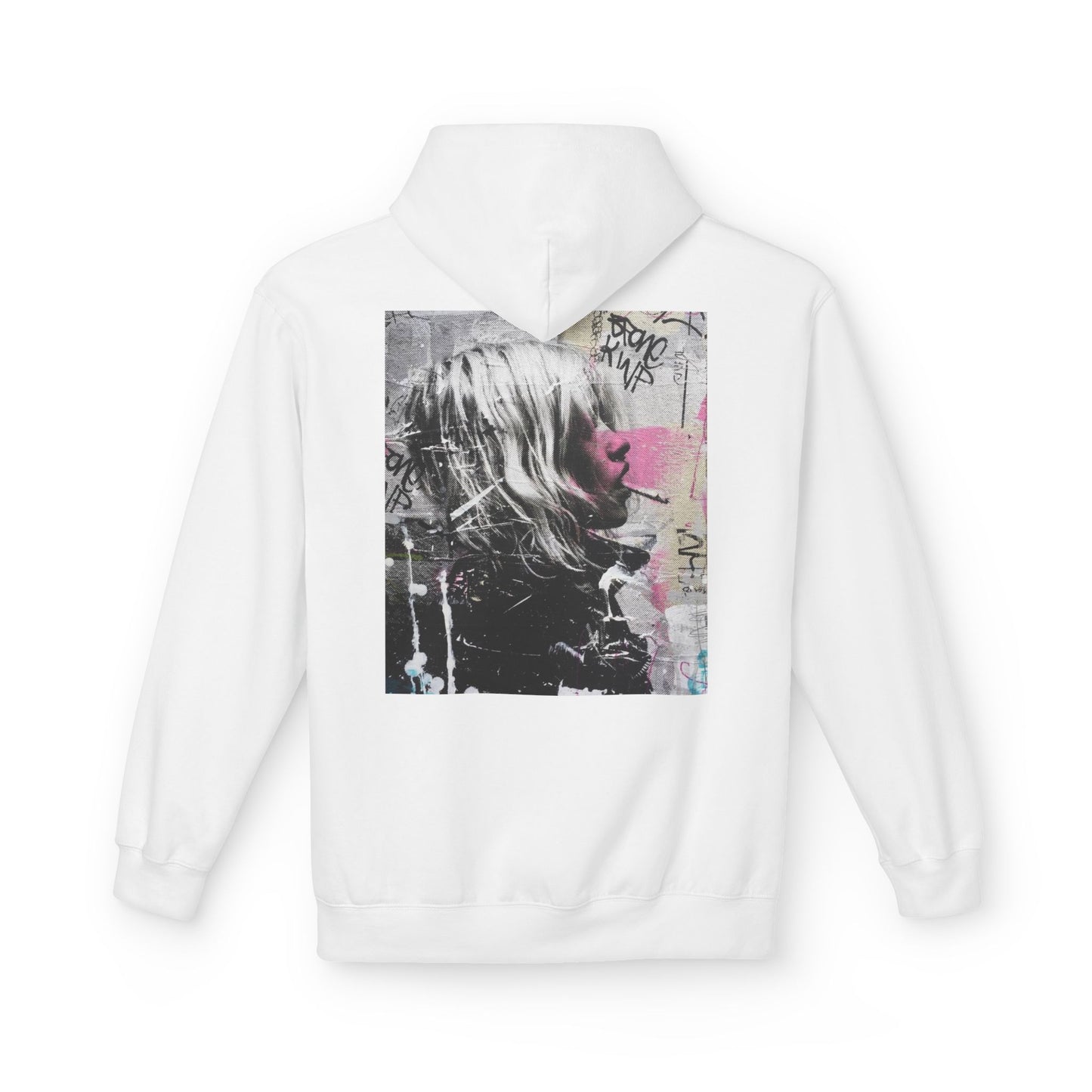 Urban Art Unisex Fleece Hoodie - Graffiti Style Graphic Design