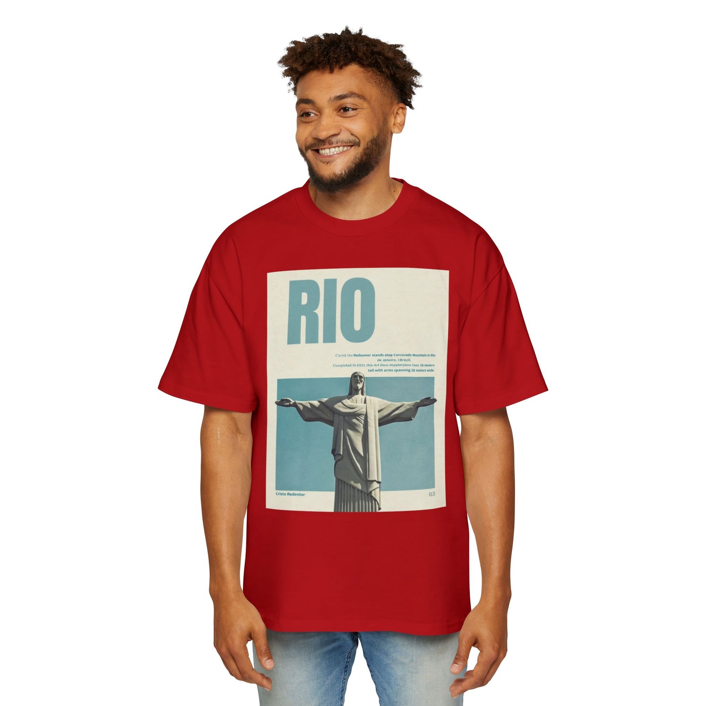 Rio Vintage Poster T-Shirt — Christ the Redeemer Travel Tee