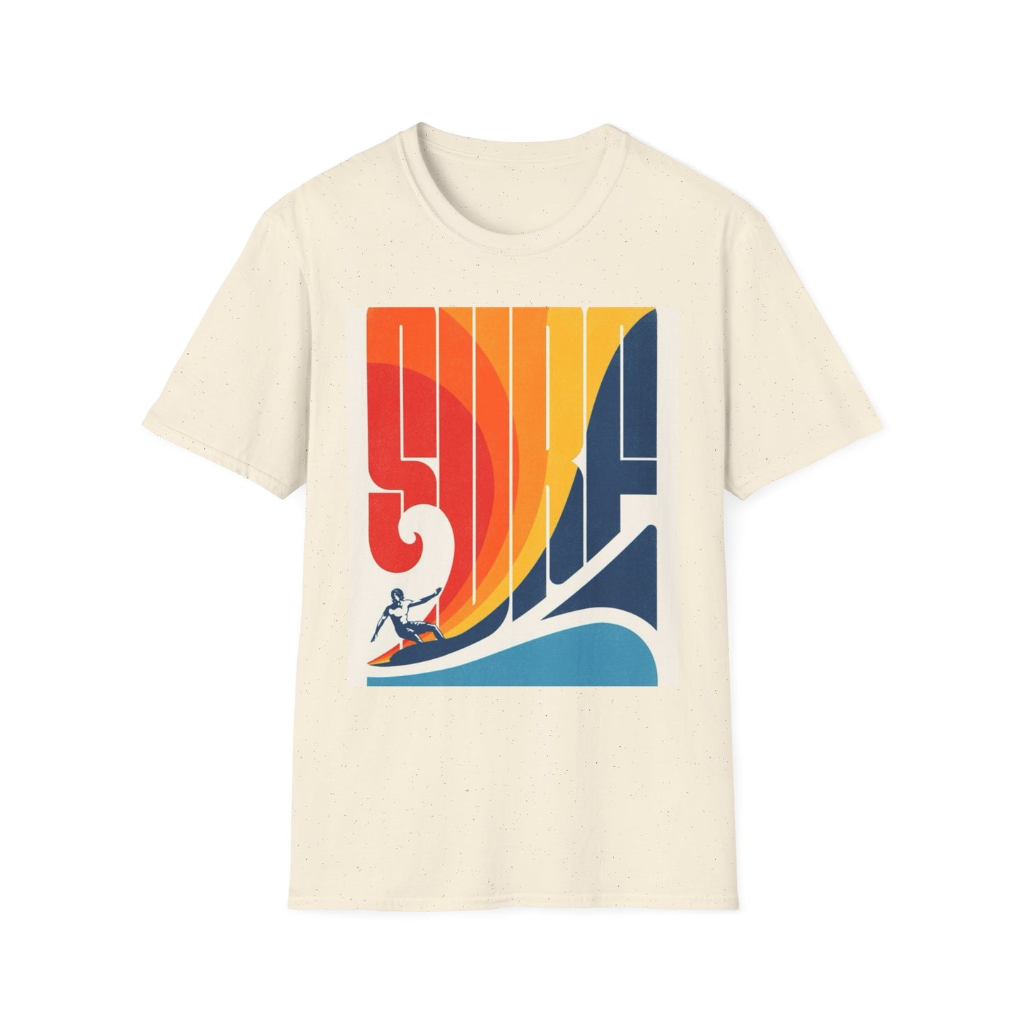 Retro Surf Unisex Softstyle T-Shirt - Vintage Beach Vibes