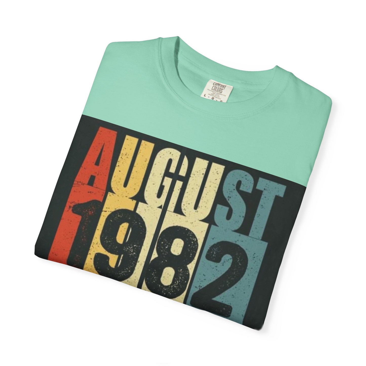 Limited Edition August 1982 Unisex Garment-Dyed T-Shirt - Celebrate 39 Years of Being Awesome