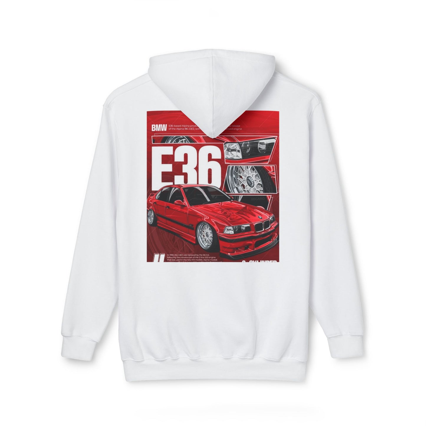BMW E36 Unisex Hoodie, Car Lovers Gift, Automotive Sweatshirt, Made in USA Apparel, Cool Streetwear Design, Perfect for Car Shows