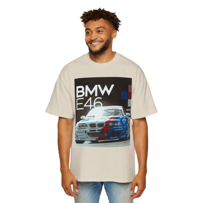 BMW E46 Racing Tee — Mens Oversized Car Graphic T-Shirt