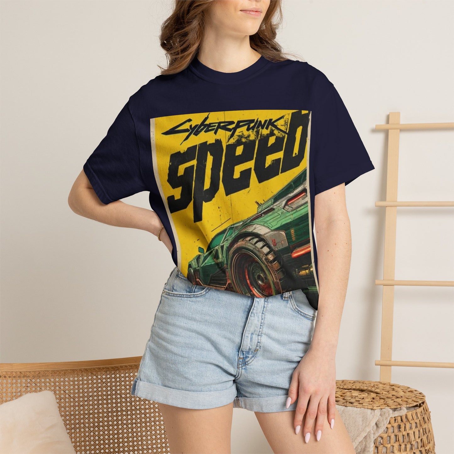 Cyberpunk Speed T-Shirt — Retro Racing Car Graphic Tee